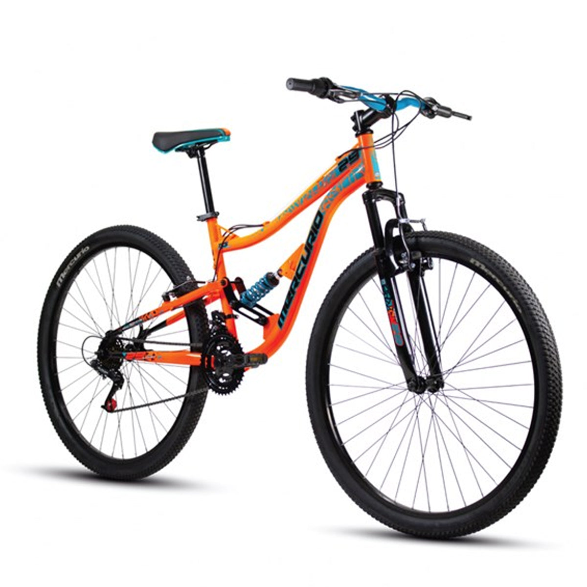 BICICLETA MERCURIO KAIZER RD29 21V D/S NJA/NGO/AZUL 20276 **