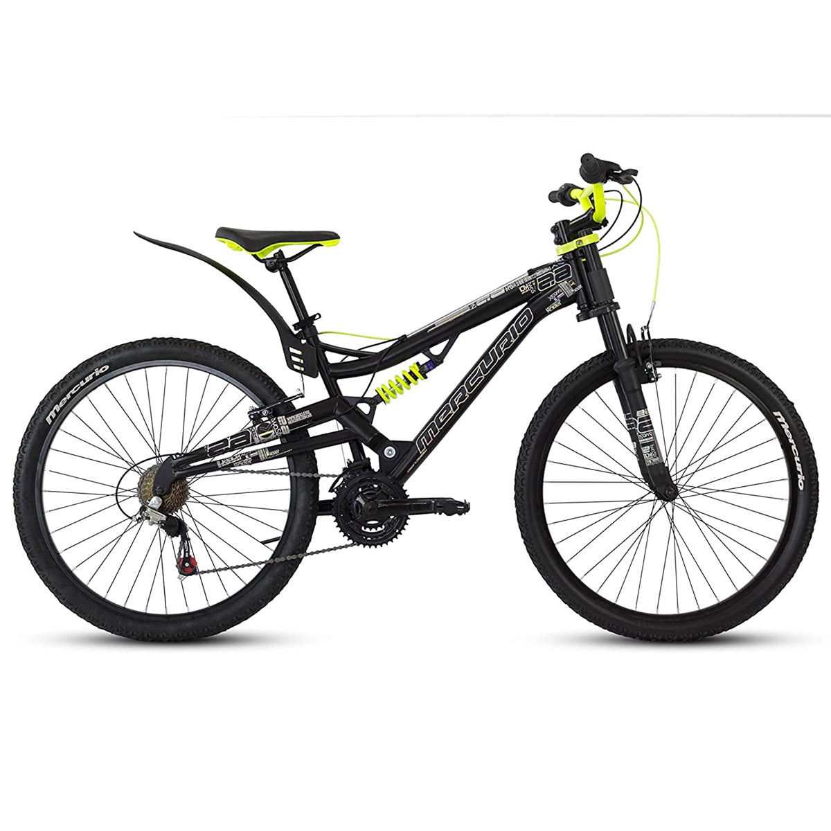 BICICLETA MERCURIO KAIZER RD.26 21V D/S NGO/VER/GRIS 20054 **