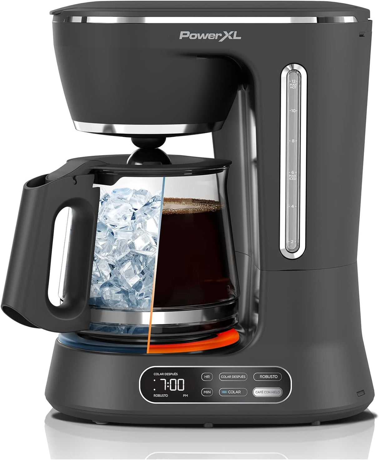 CAFETERA 2 EN 1 POWERXL MOD. CM0122-1BPLA NEGRO**