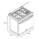 ESTUFA EMPOTRABLE WHIRLPOOL MOD. WER-3100D 30 PULGADAS **