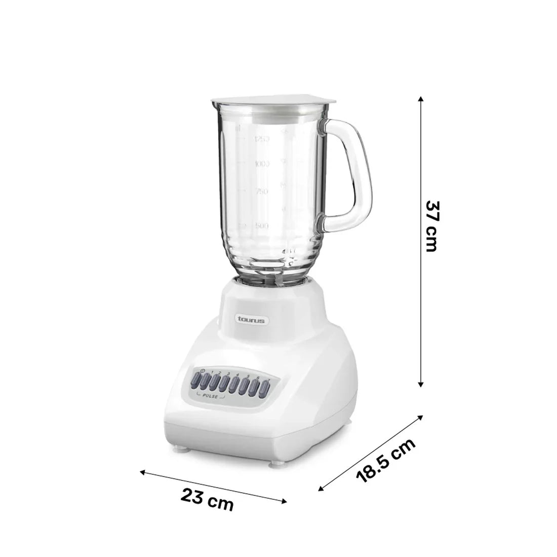 LICUADORA TAURUS, MOD. VALENCIA, 7V V. VIDRIO **
