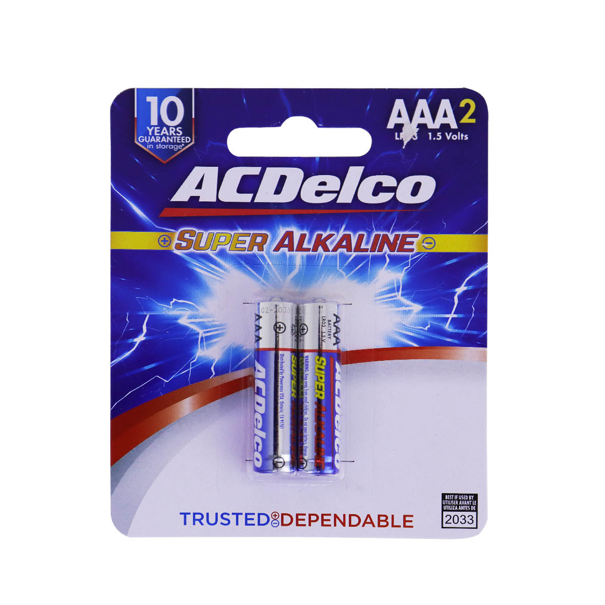 Batería AC Delco AAA, 2 pzas.