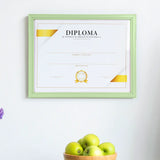 Porta Documento, Marco Color Verde Pastel