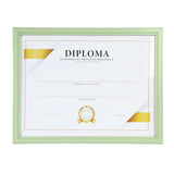 Porta Documento, Marco Color Verde Pastel