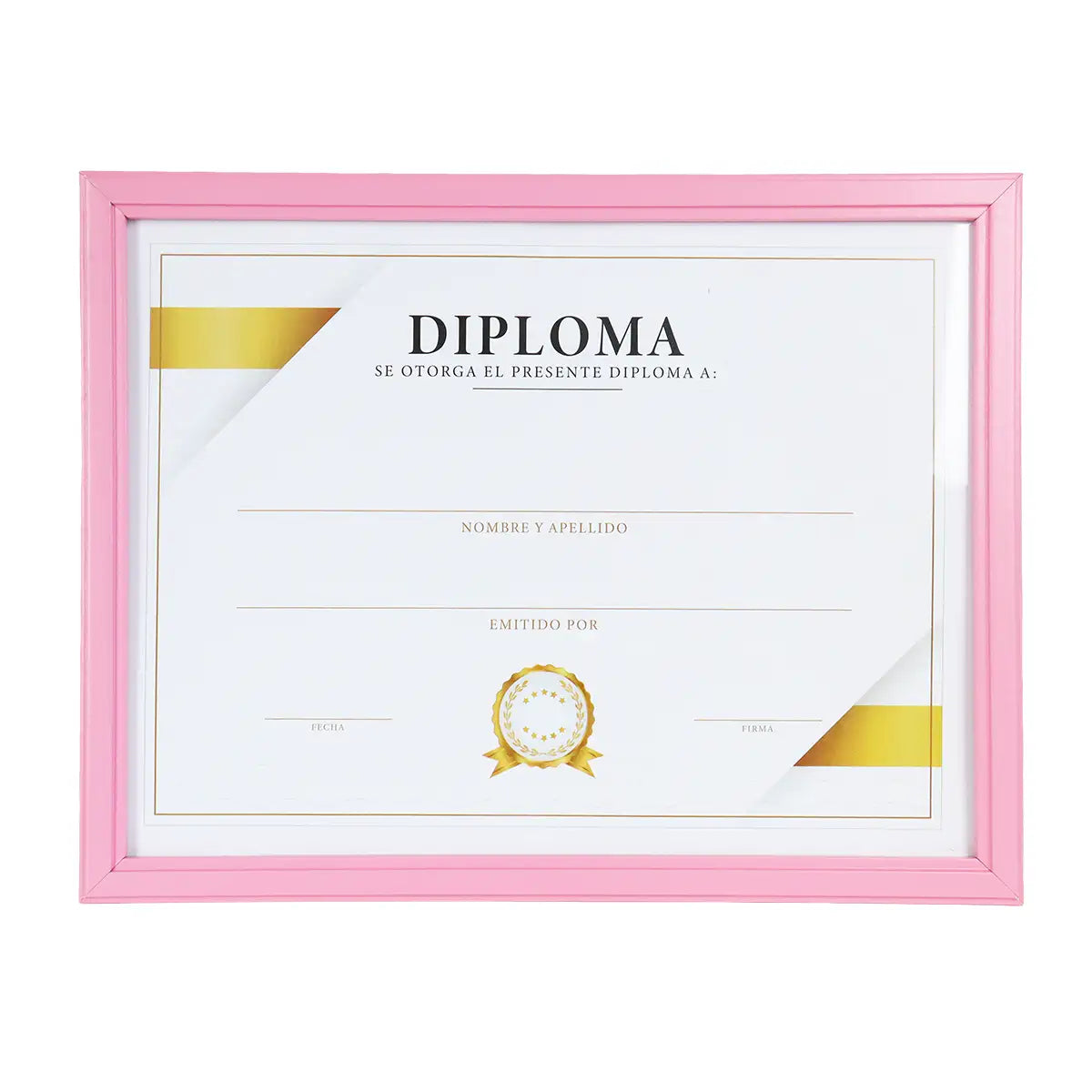 Porta Documento, Marco Color Rosa