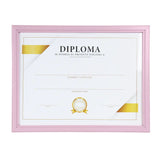 Porta Documento, Marco Color Rosa Pastel