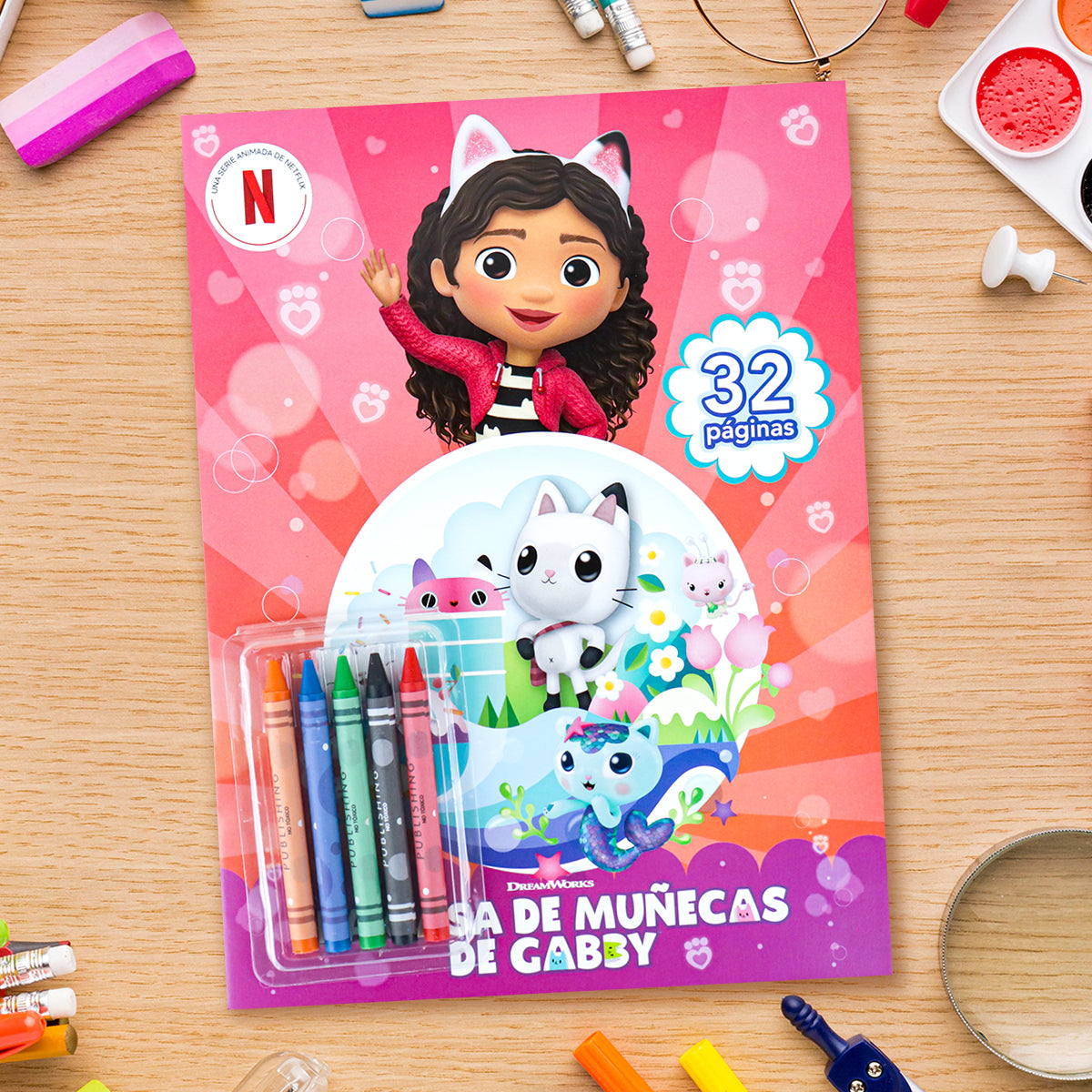 Libro para Colorear, Casa de Muñecas de Gaby