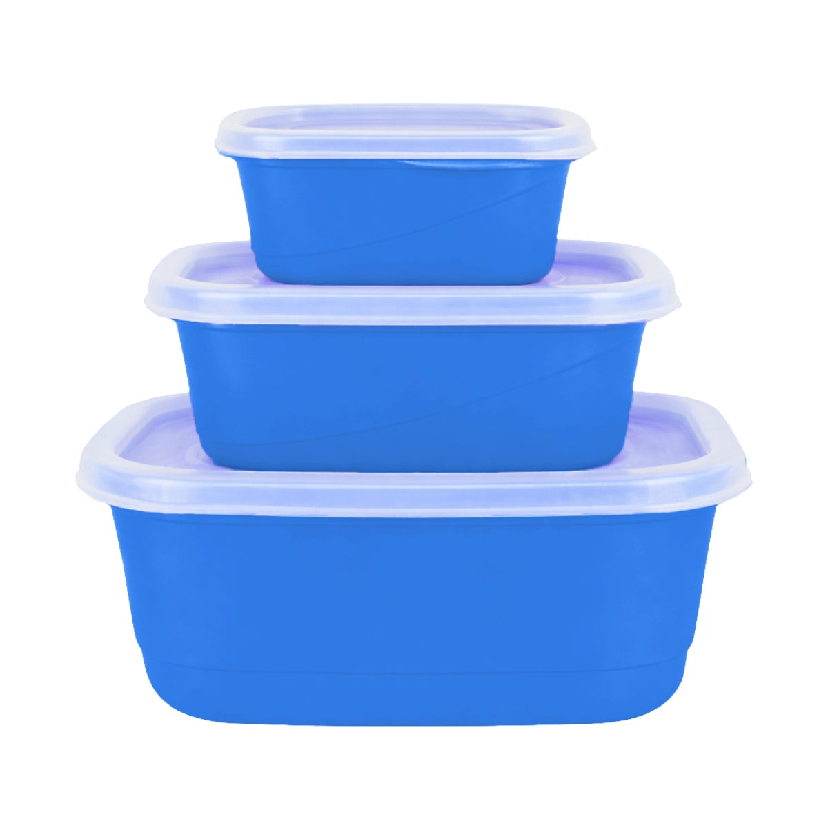 Set de 3 Contenedores Herméticos, Color Azul