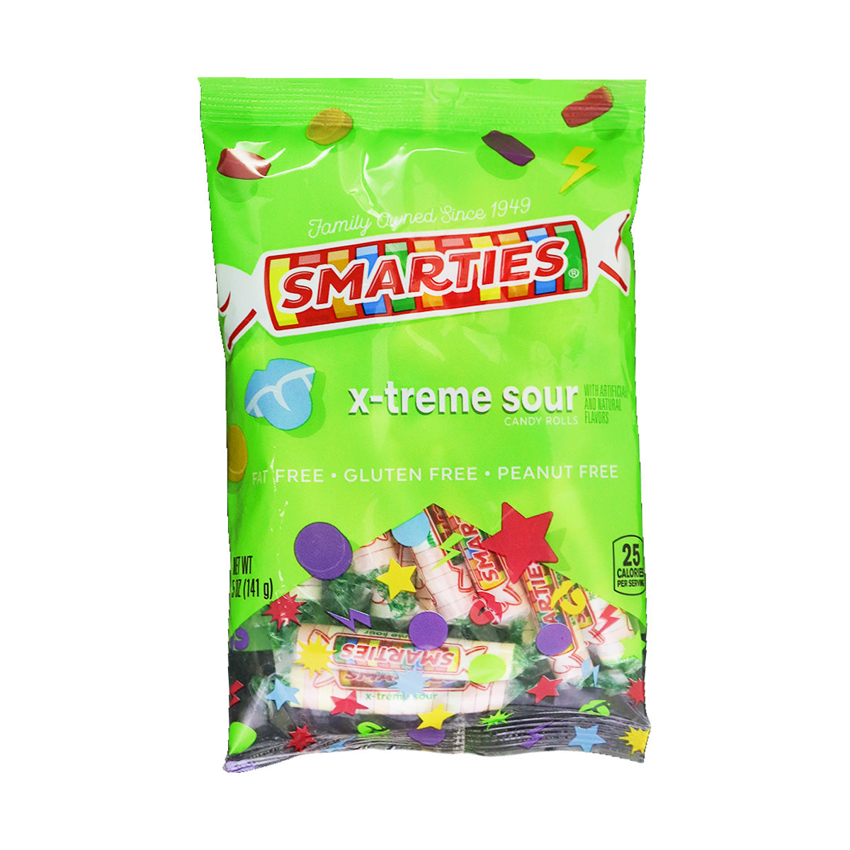 Smarties, X-Treme, Caramelos Macizos, 141 gr