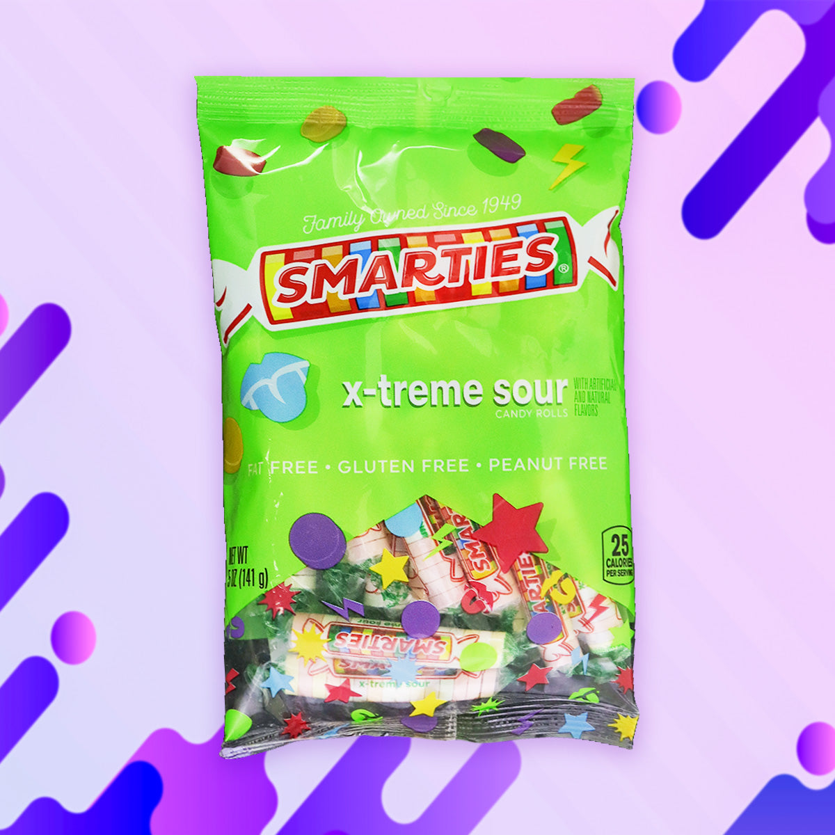 Smarties, X-Treme, Caramelos Macizos, 141 gr