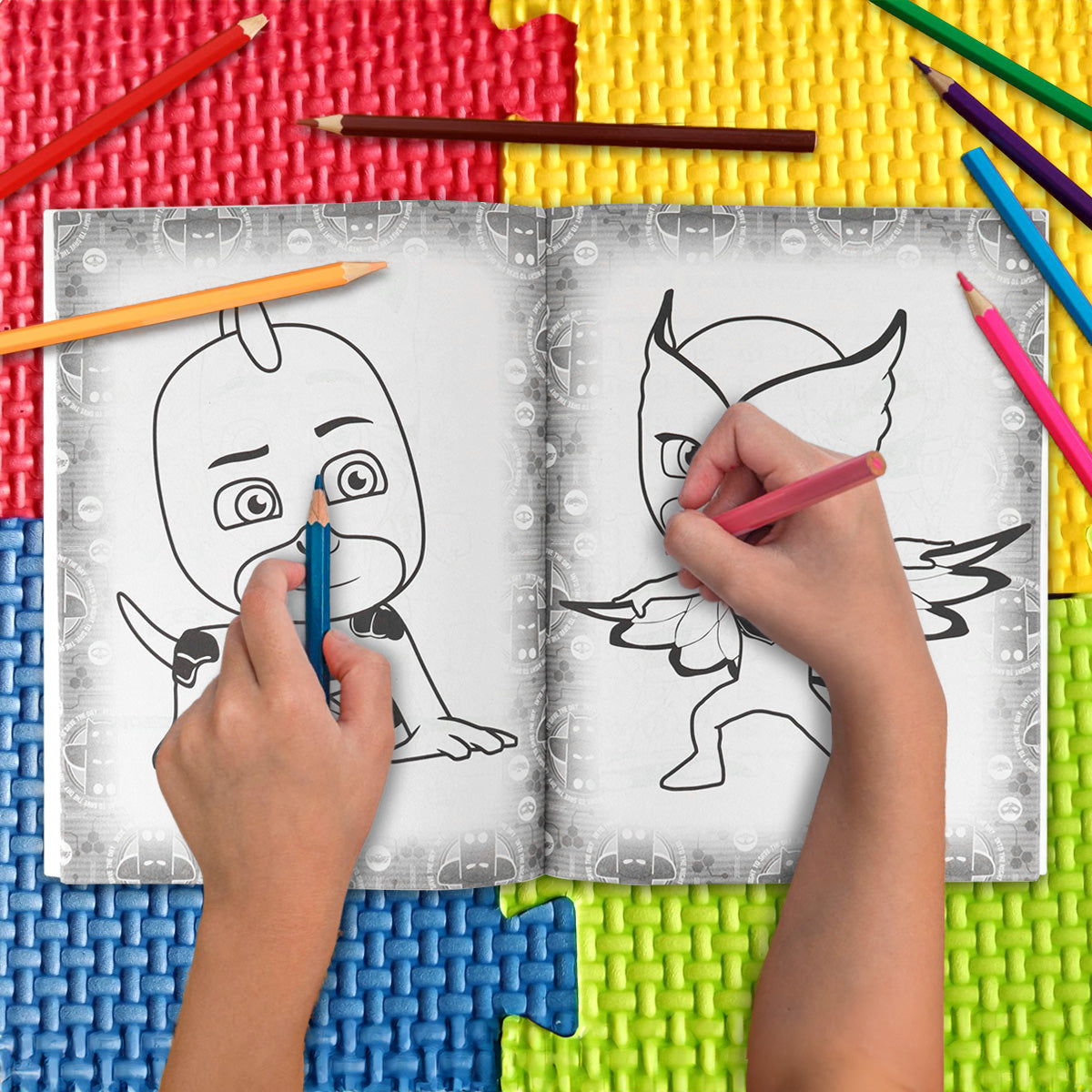 PJ Masks, Libro para Colorear