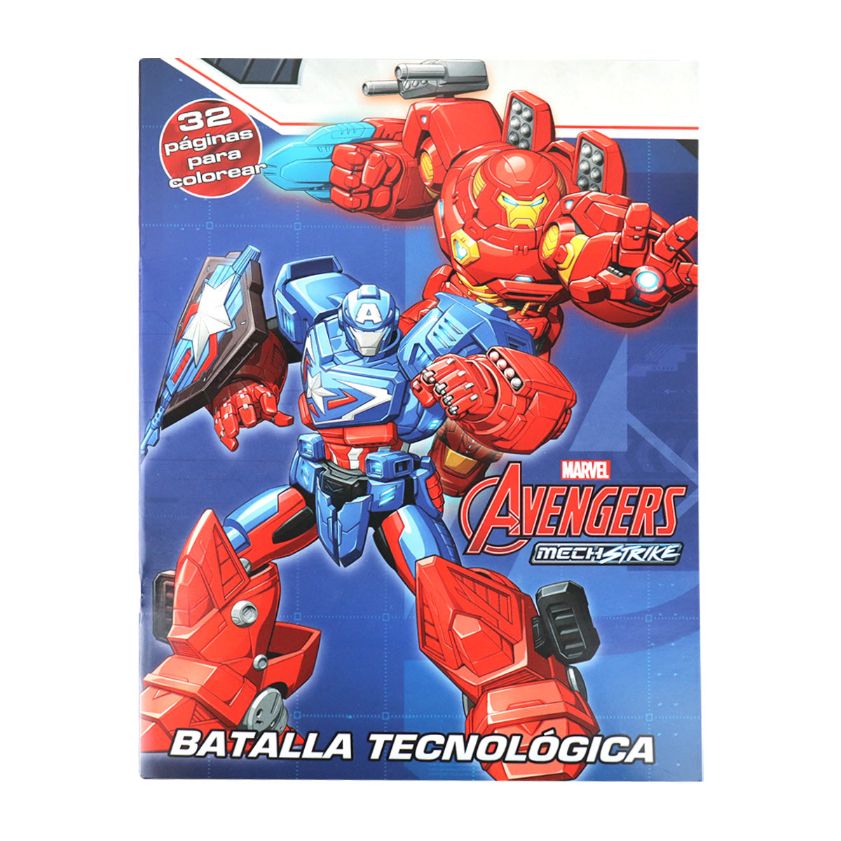 Batalla Tecnológica, Avengers, Libro para Colorear