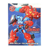 Batalla Tecnológica, Avengers, Libro para Colorear