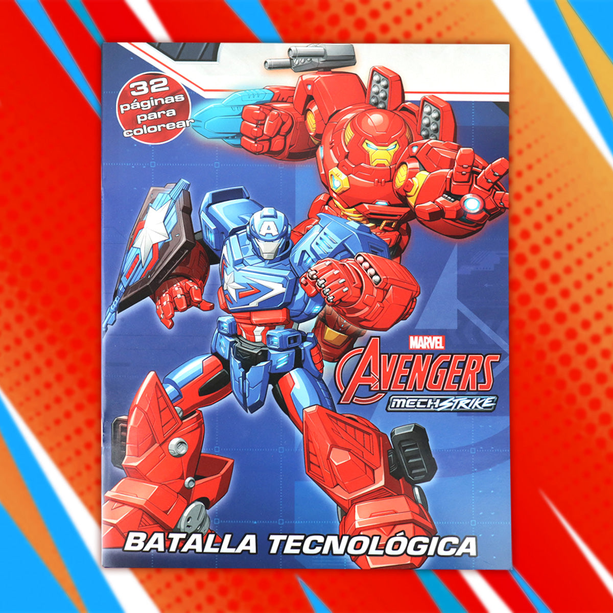 Batalla Tecnológica, Avengers, Libro para Colorear
