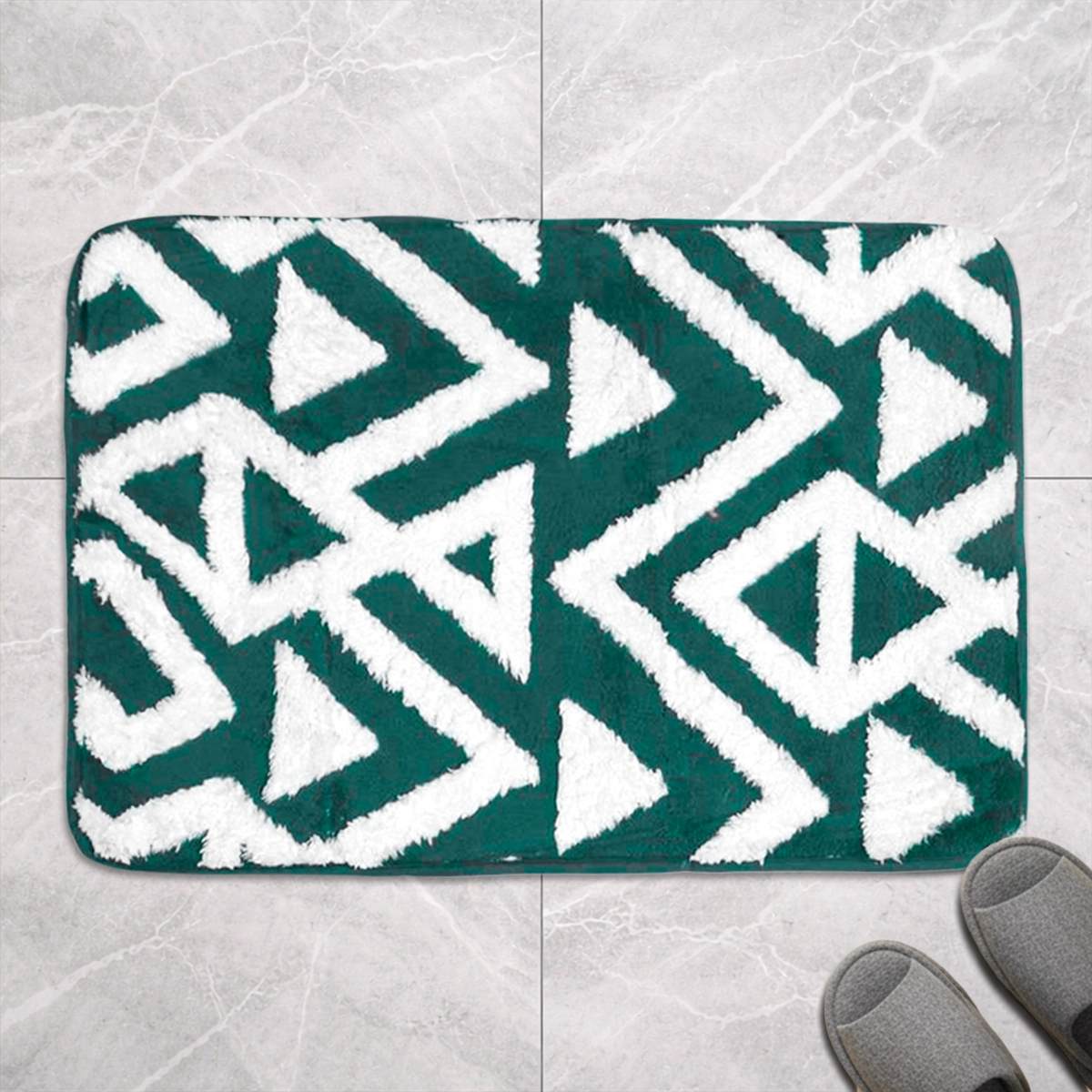 Tapete, Forma Rectangular, Color Verde