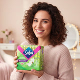 Toallas Femeninas Saba Confort Manzanilla con Alas 8 Piezas