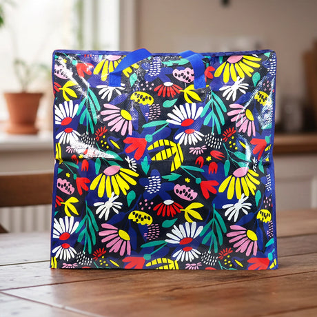 Bolsa Reutilizable, Cierre, Diseño Flores