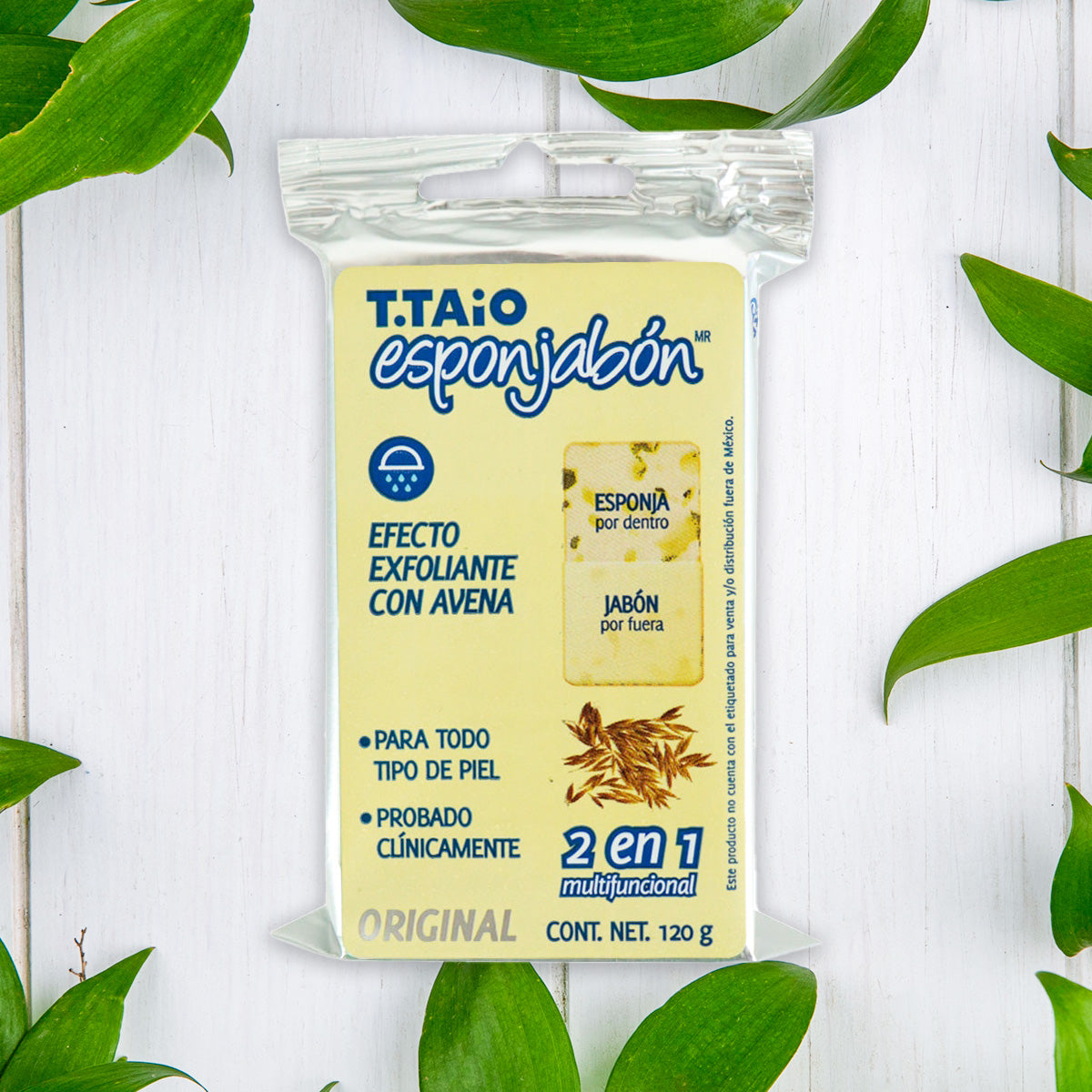 T.Taio Esponjabón Exfoliante con Avena 120g