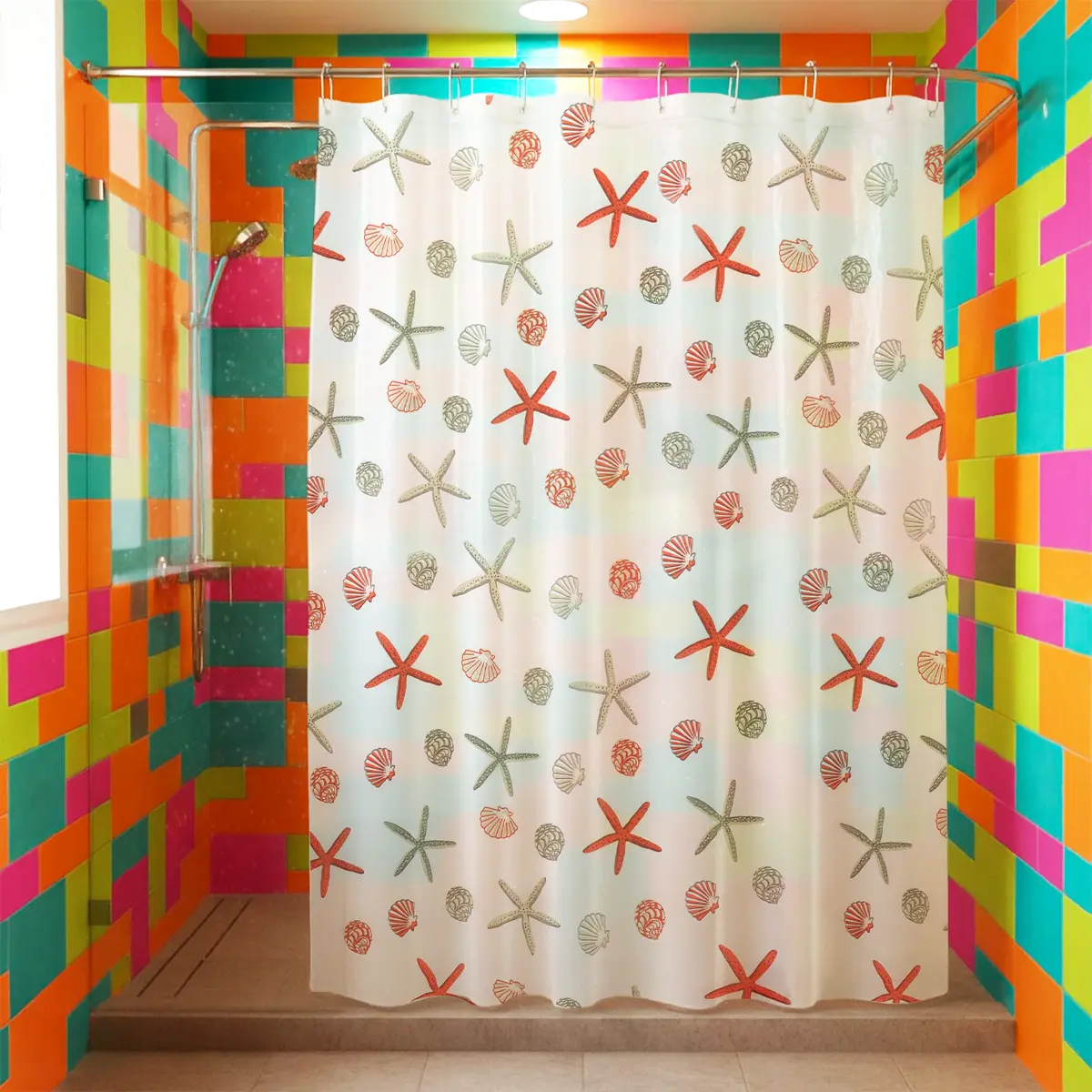 Cortina de Baño, Diseño Marino