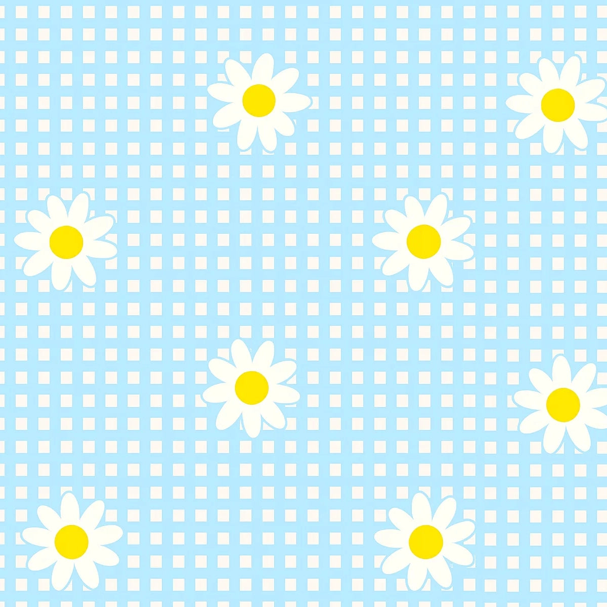 Mantel de Plástico, Diseño Cuadros, Color Azul