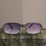 Lentes de Sol Estilo Aviador con Armazón Rectangular, color Morado