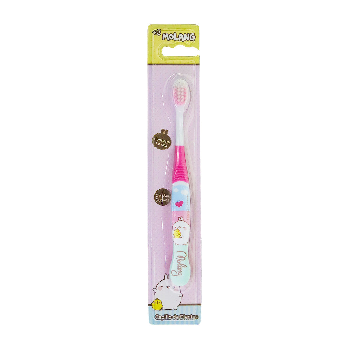 Cepillo Dental Infantil, color Rosa, Molang