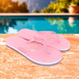 Sandalias, Color Rosa, Suela Turquesa