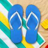 Sandalias, para Dama, Color Azul y Plata