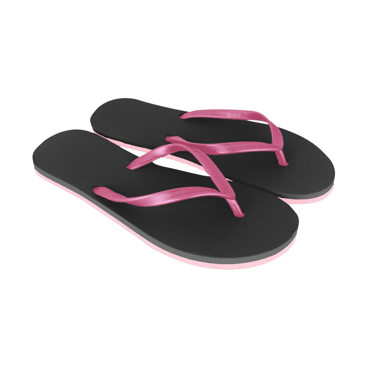 Sandalias, Talla 26, Color Negro y Rosa Metálico