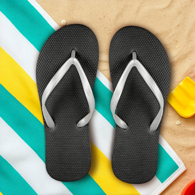 Sandalias, para Dama, Color Negro y Plata