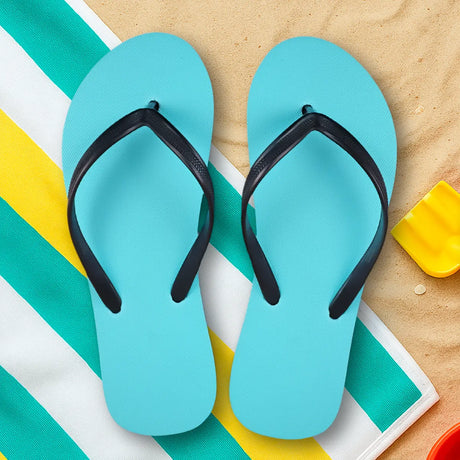 Sandalias, para Dama, Color Azul y Negro