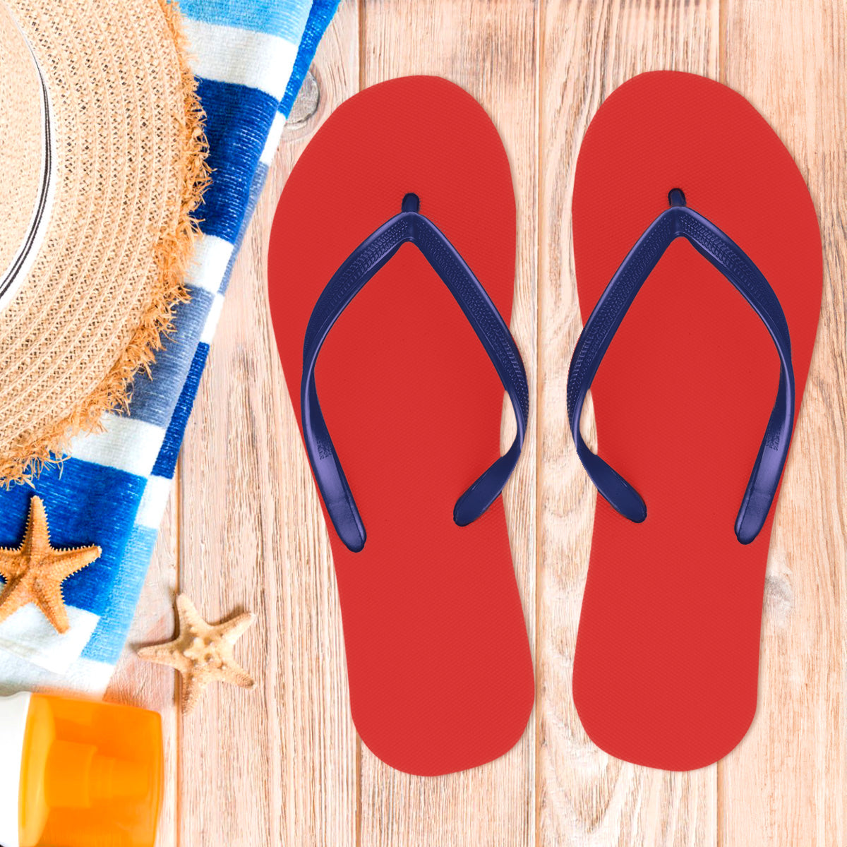 Sandalias, Talla 25, Color Rojo y Azul