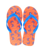 Sandalias color Naranja con Azul para Hombre