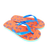 Sandalias color Naranja con Azul para Hombre