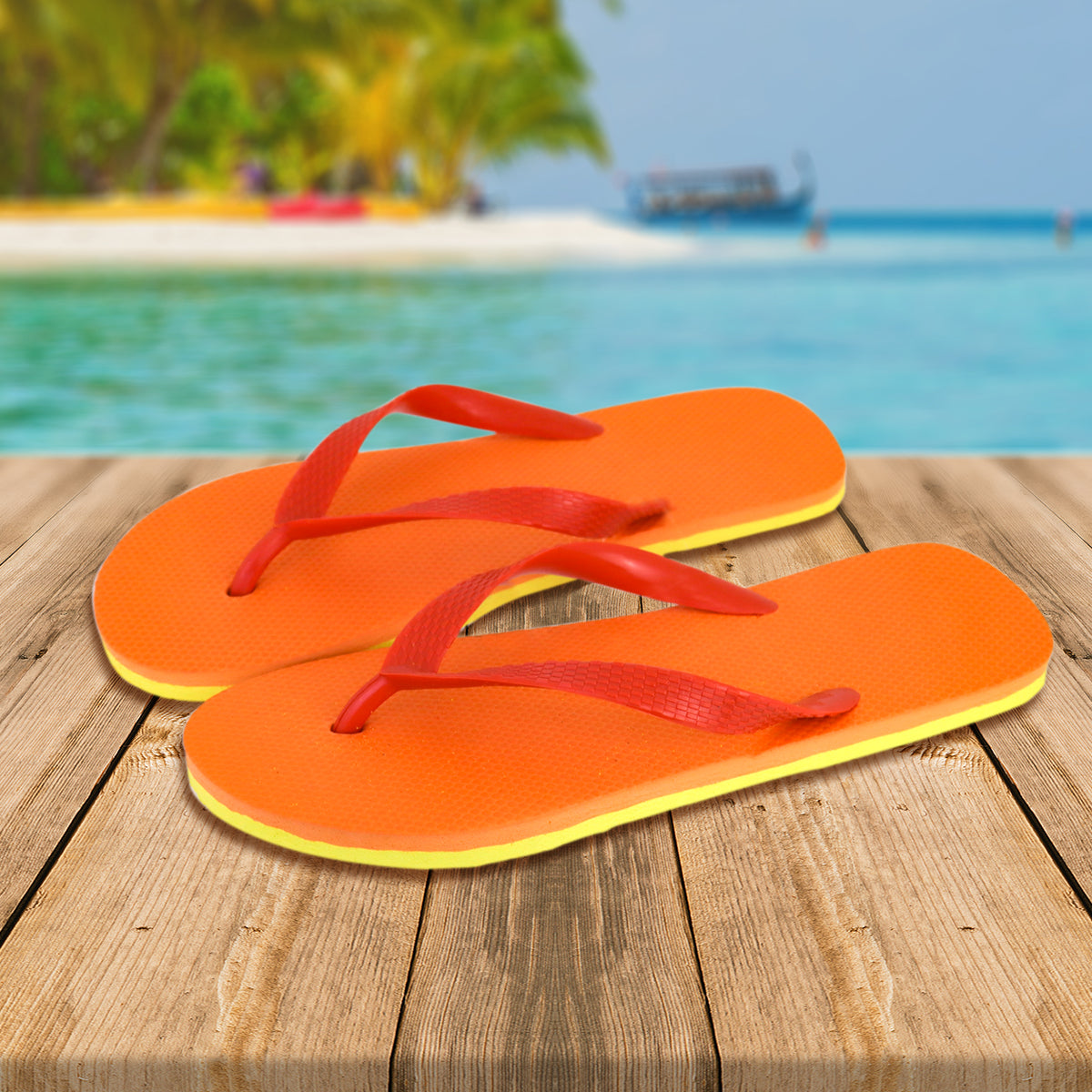 Sandalias color Naranja para Hombre