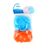 Esponja color Naranja/Azul para Baño, 2pzas