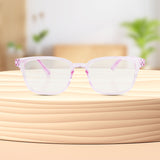 Lentes de Armazón Redondo color Rosa con Graduación de 2.50