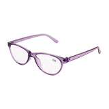 Lentes de Armazón Ovalado color Morado con Graduación de 2.50