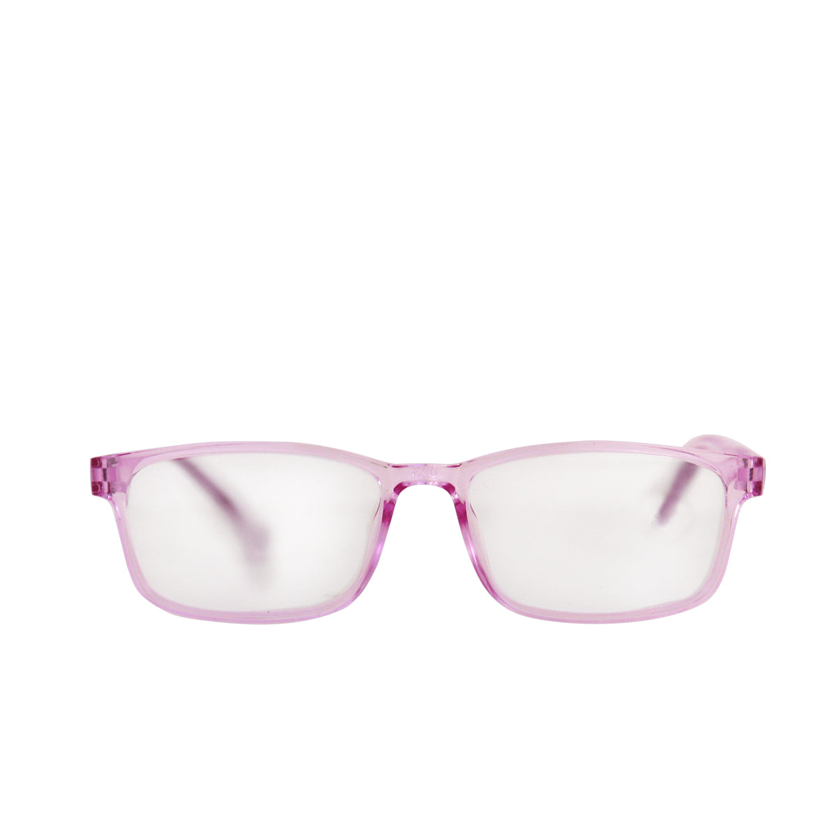 Lentes de Armazón Cuadrado color Rosa con Graduación de 2.50