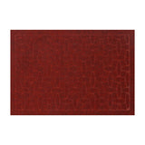 Tapete Rectangular color Ladrillo con Diseño de Piedras