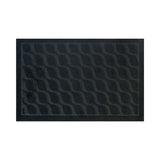 Tapete Rectangular color Gris con Diseño de Olas