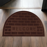 Tapete, Forma Medio Círculo, Color Café