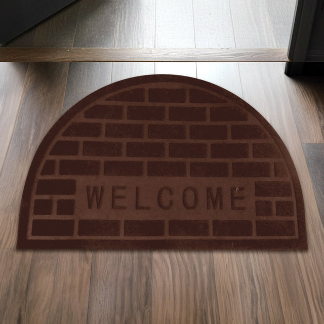 Tapete, Forma Medio Círculo, Color Café