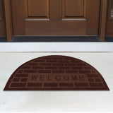 Tapete, Forma Medio Círculo, Color Café