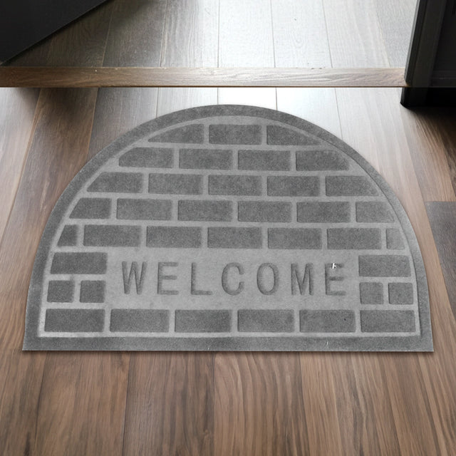 Tapete, Forma Medio Círculo, Color Gris