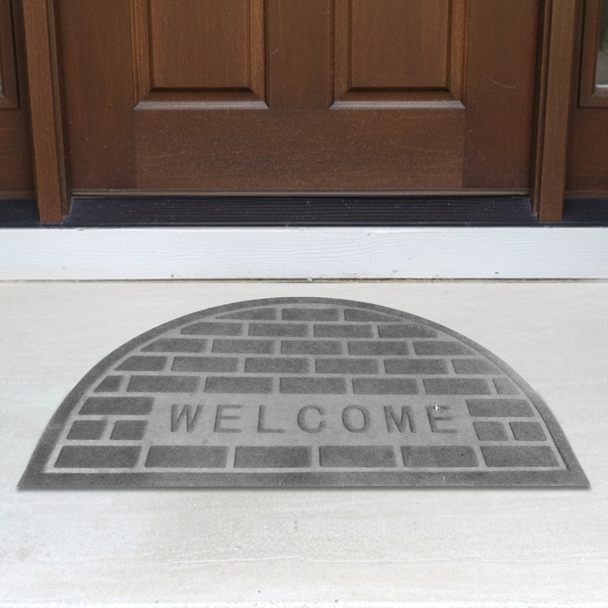 Tapete, Forma Medio Círculo, Color Gris