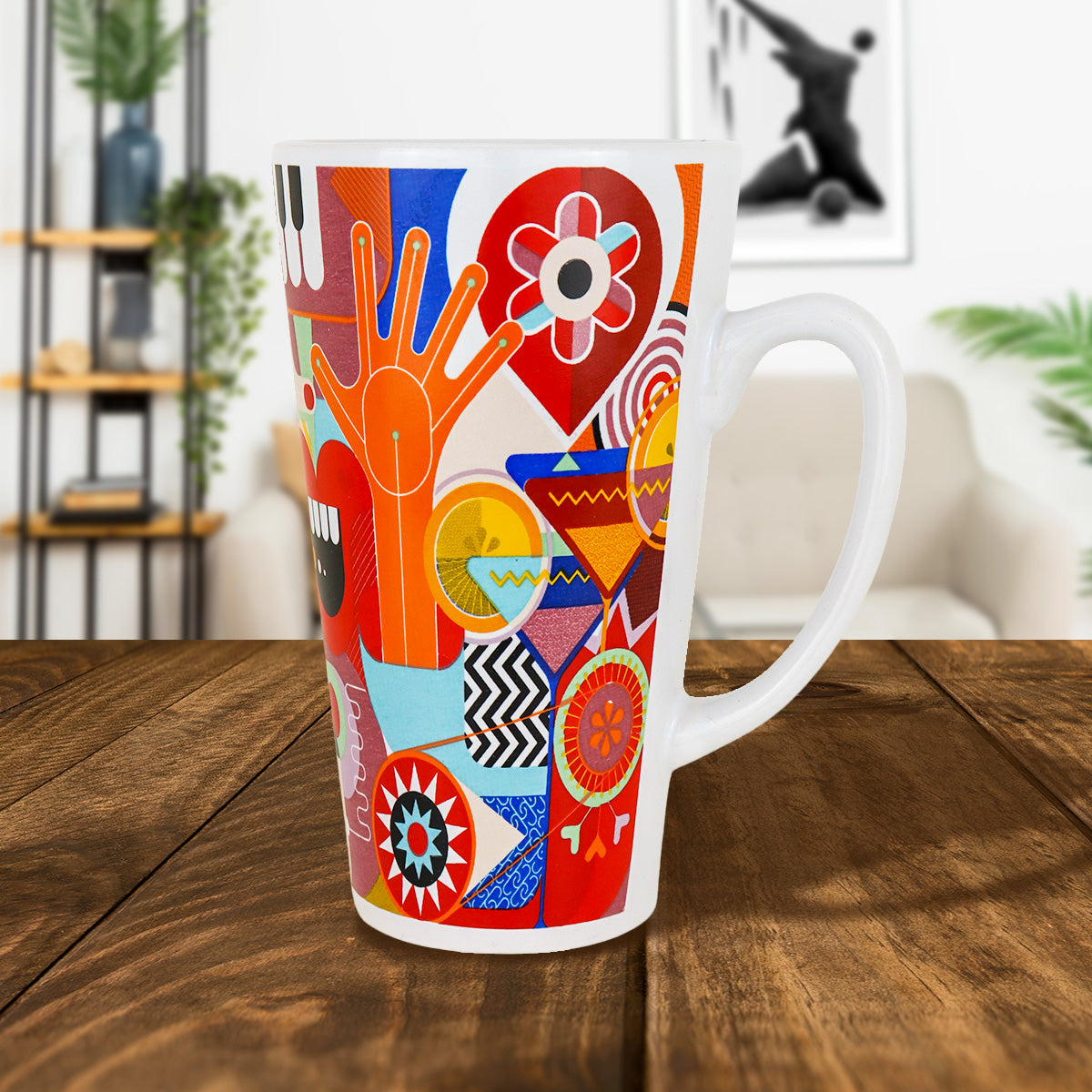 Taza de Cerámica Decorada 473ml