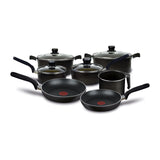 Batería de Cocina T-fal Vital 11 Piezas Negra 226100
