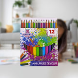 Paquete de Mini Lápices de Colores 12 pz.