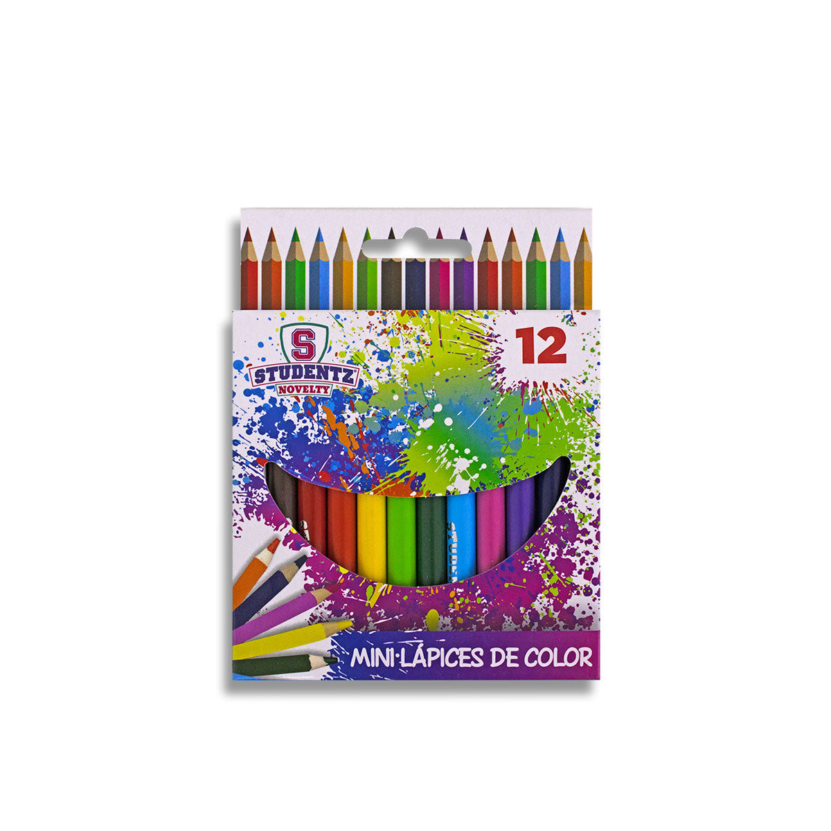 Paquete de Mini Lápices de Colores 12 pz.